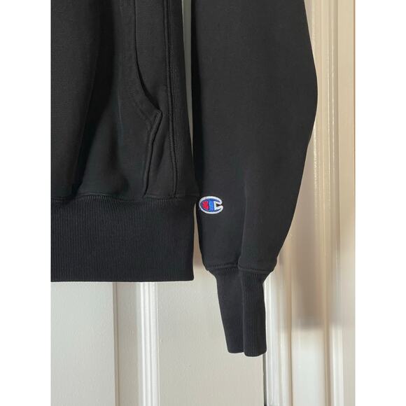 Champion Hoodie Small Black Reverse Weave Pullover - Picture 2 of 7